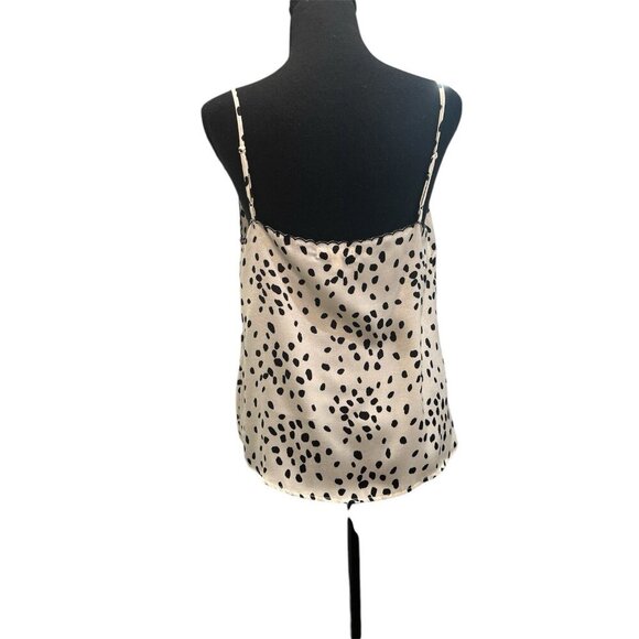 BP Camisole Tank Top Womens Medium Ivory And Black Adjustable Strap - Picture 4 of 7